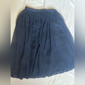 Vintage silk chiffon skirt with hand stitched hem. Piece of history!